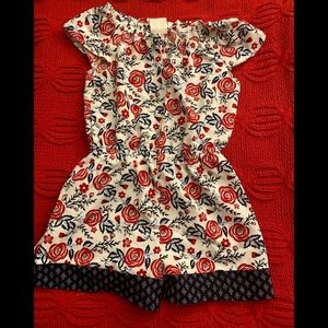 Jenna and Jesse girls floral romper